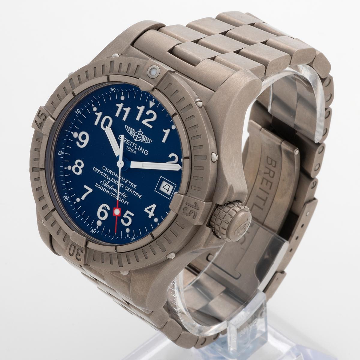 Breitling Avenger Seawolf Auto Chronometer Ref E17370 / E1737018. Titanium, 2015 In Good Condition In Canterbury, England