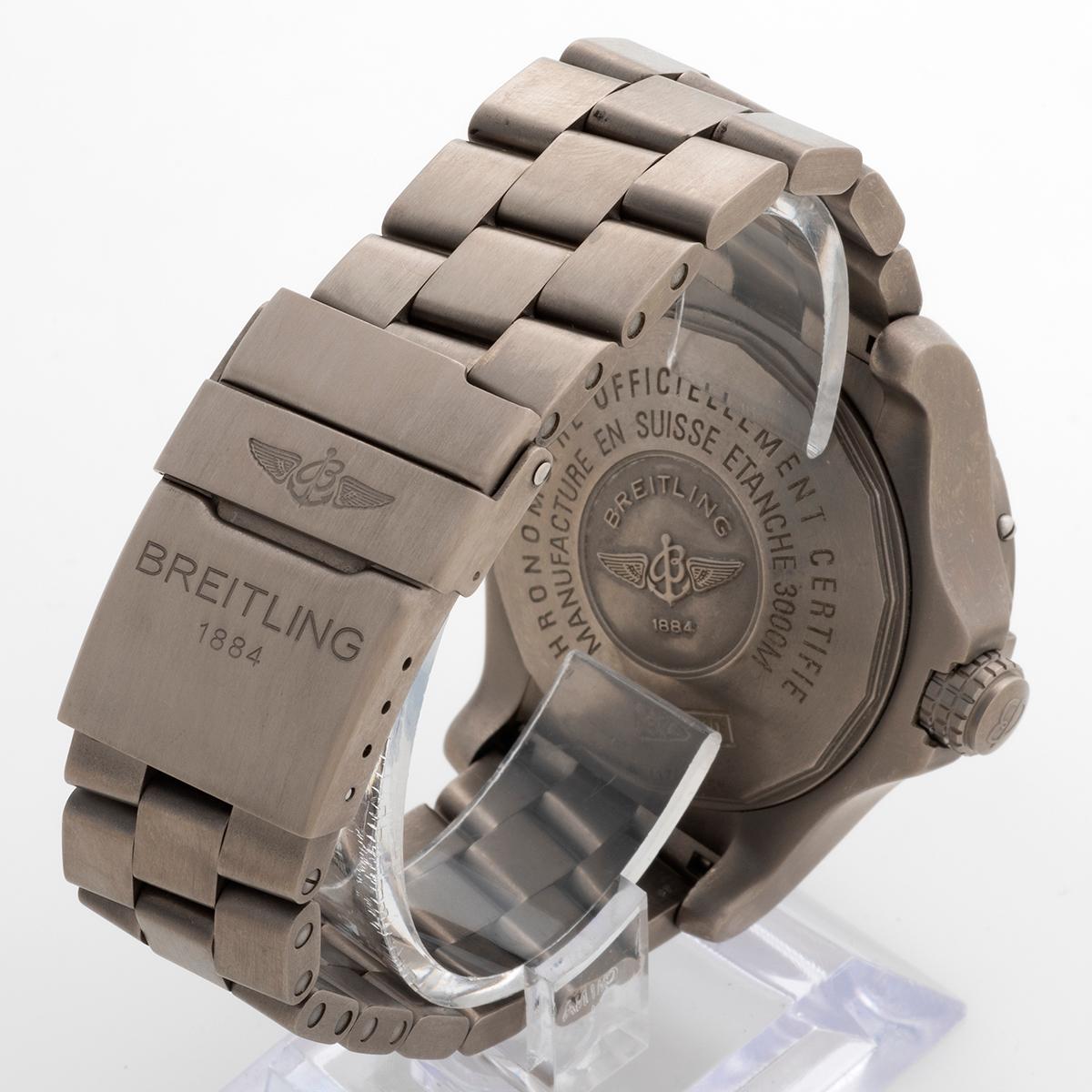 Women's or Men's Breitling Avenger Seawolf Auto Chronometer Ref E17370 / E1737018. Titanium, 2015