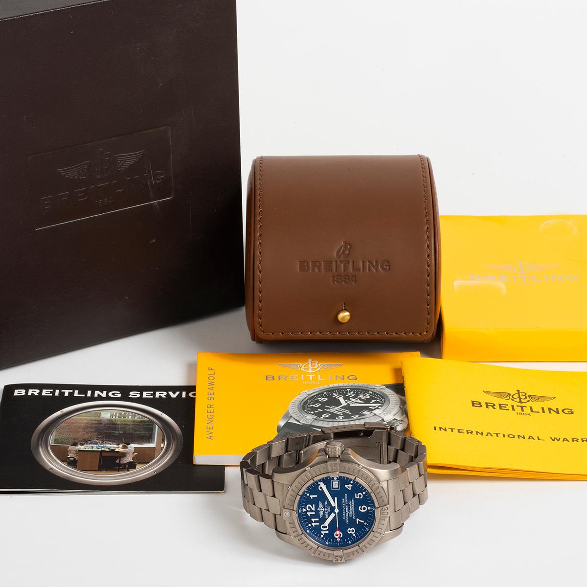 Breitling Avenger Seawolf Auto Chronometer Ref E17370 / E1737018. Titanium, 2015 1