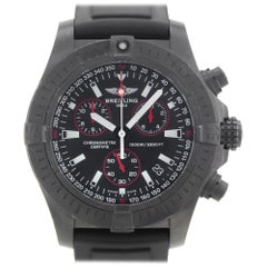 Used Breitling Avenger Seawolf Black Steel Quartz Men’s Watch M7339010/BA03-131S Mint