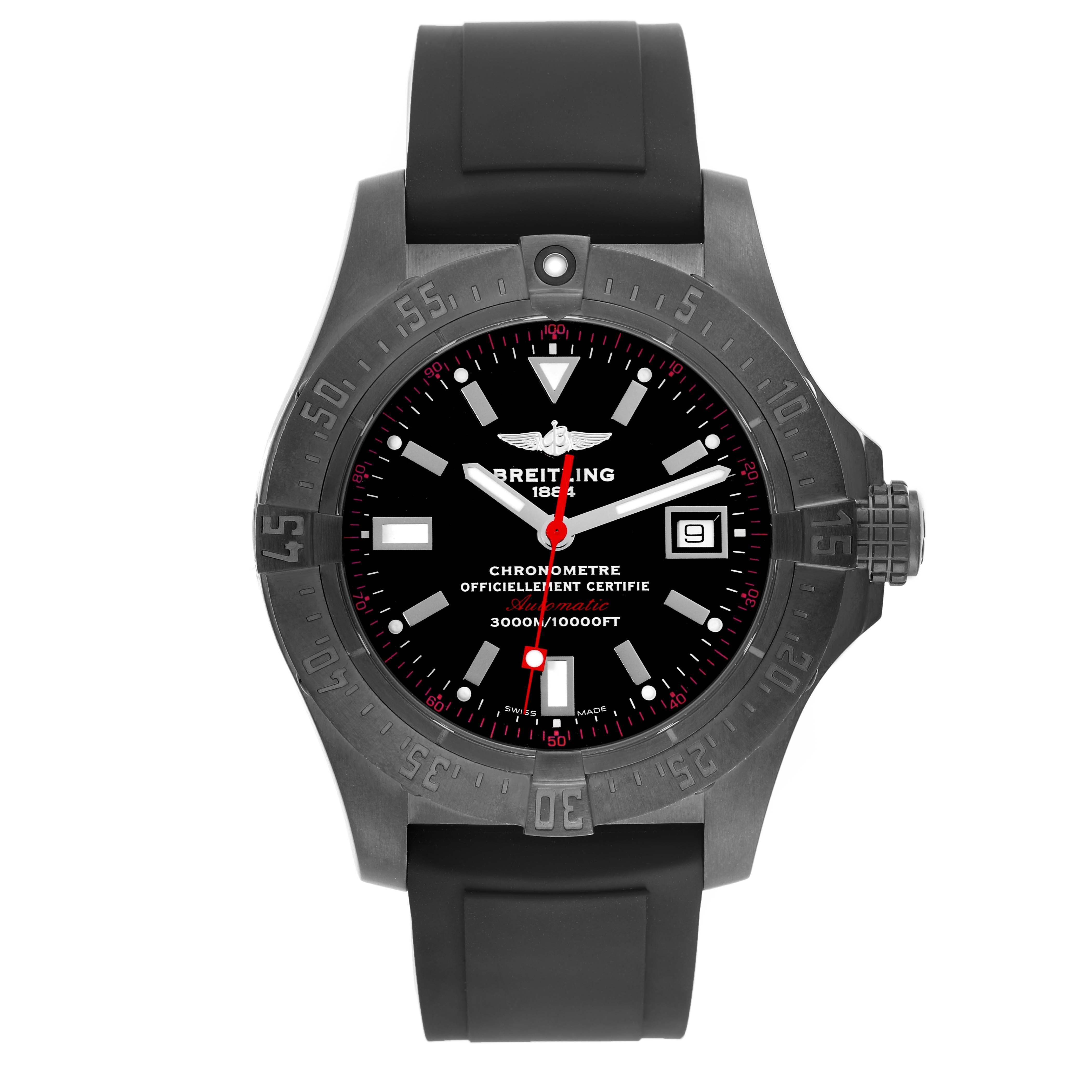 Montre homme Breitling Avenger Seawolf Code Red Blacksteel Limited Edition 6
