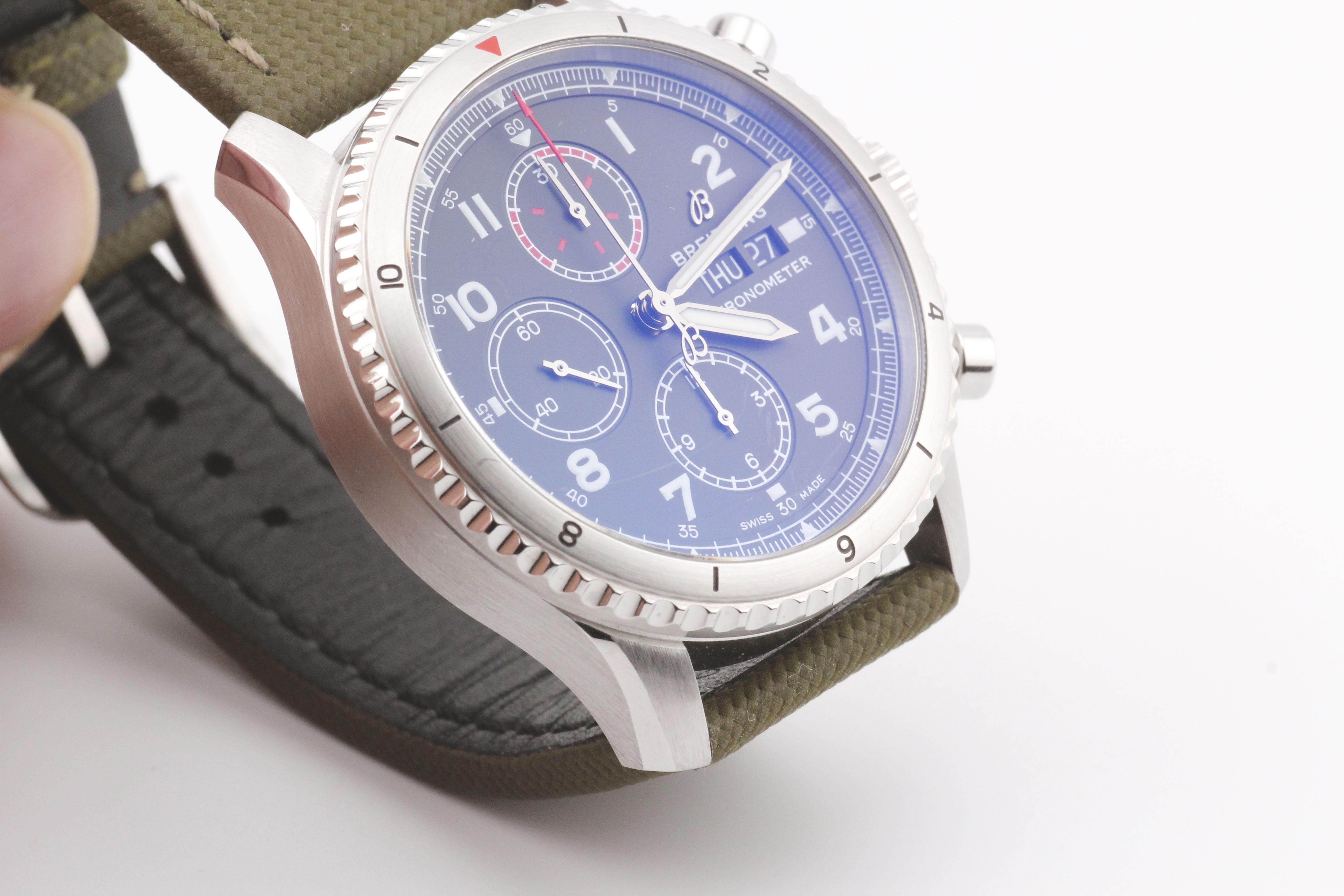 Breitling Aviator 8 Curtiss Warhawk Automatik-Chronograph 43mm Uhr A13316 im Angebot 1