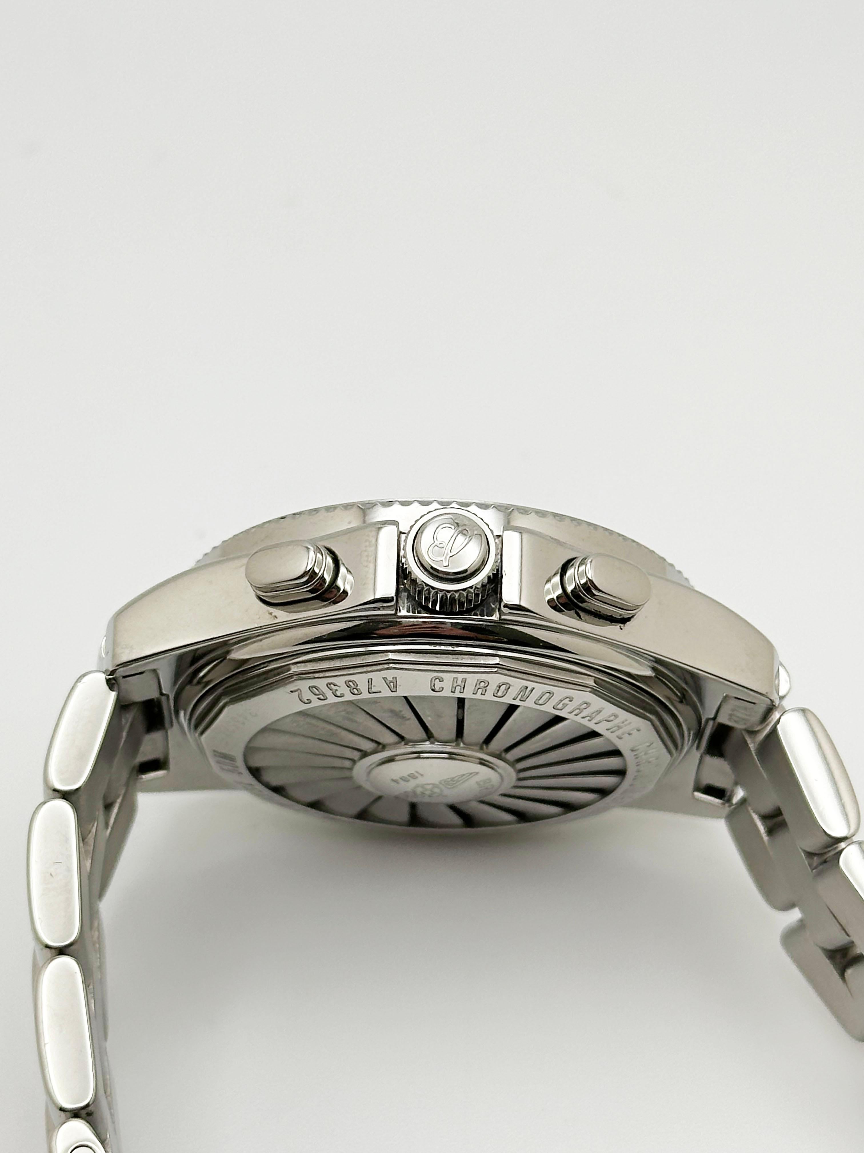 Breitling B-1 A78362 Quadrante Blu Acciaio 42mm in vendita 4