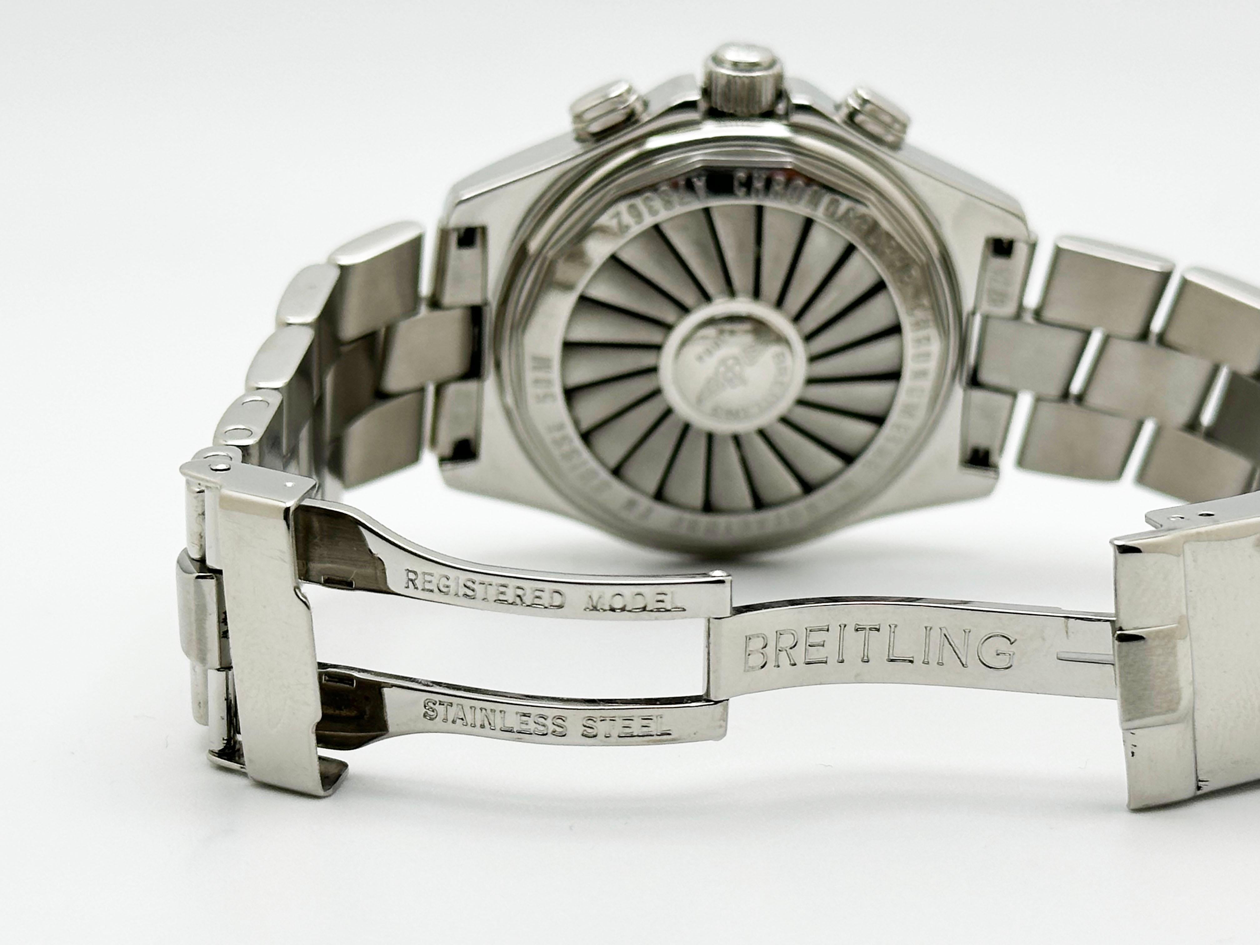 Breitling B-1 A78362 Quadrante Blu Acciaio 42mm in vendita 5
