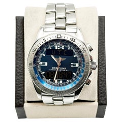 Breitling B-1 A78362 Cadran bleu en acier inoxydable 42 mm