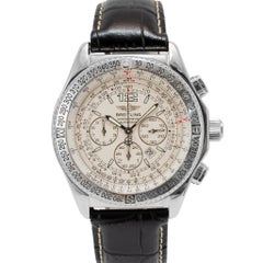 Montre Breitling B-Two 44MM A42362 White Dial Chronograph Steel Watch