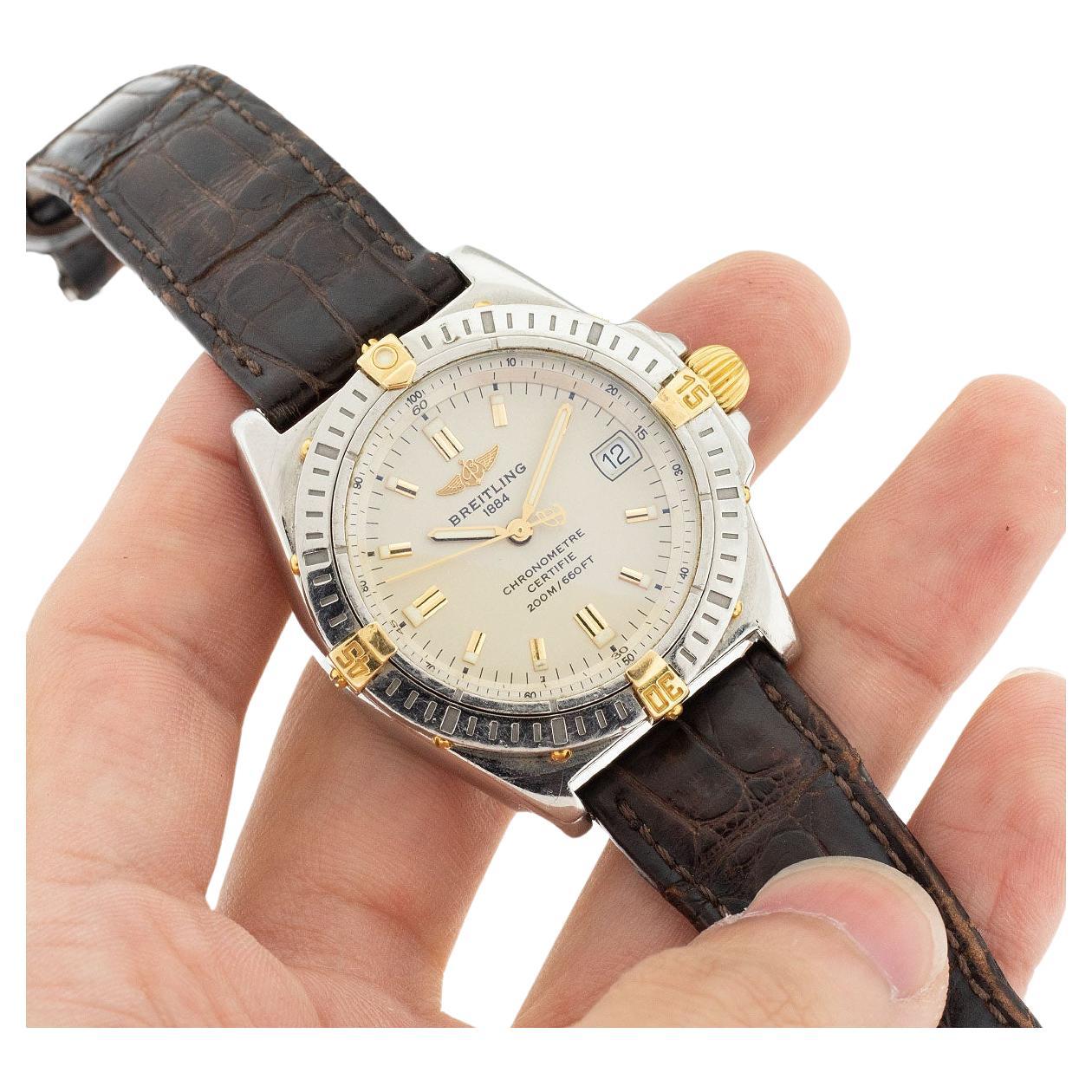 Breitling B77346 Callisto Two Tone Vintage Ladies Watch For Sale