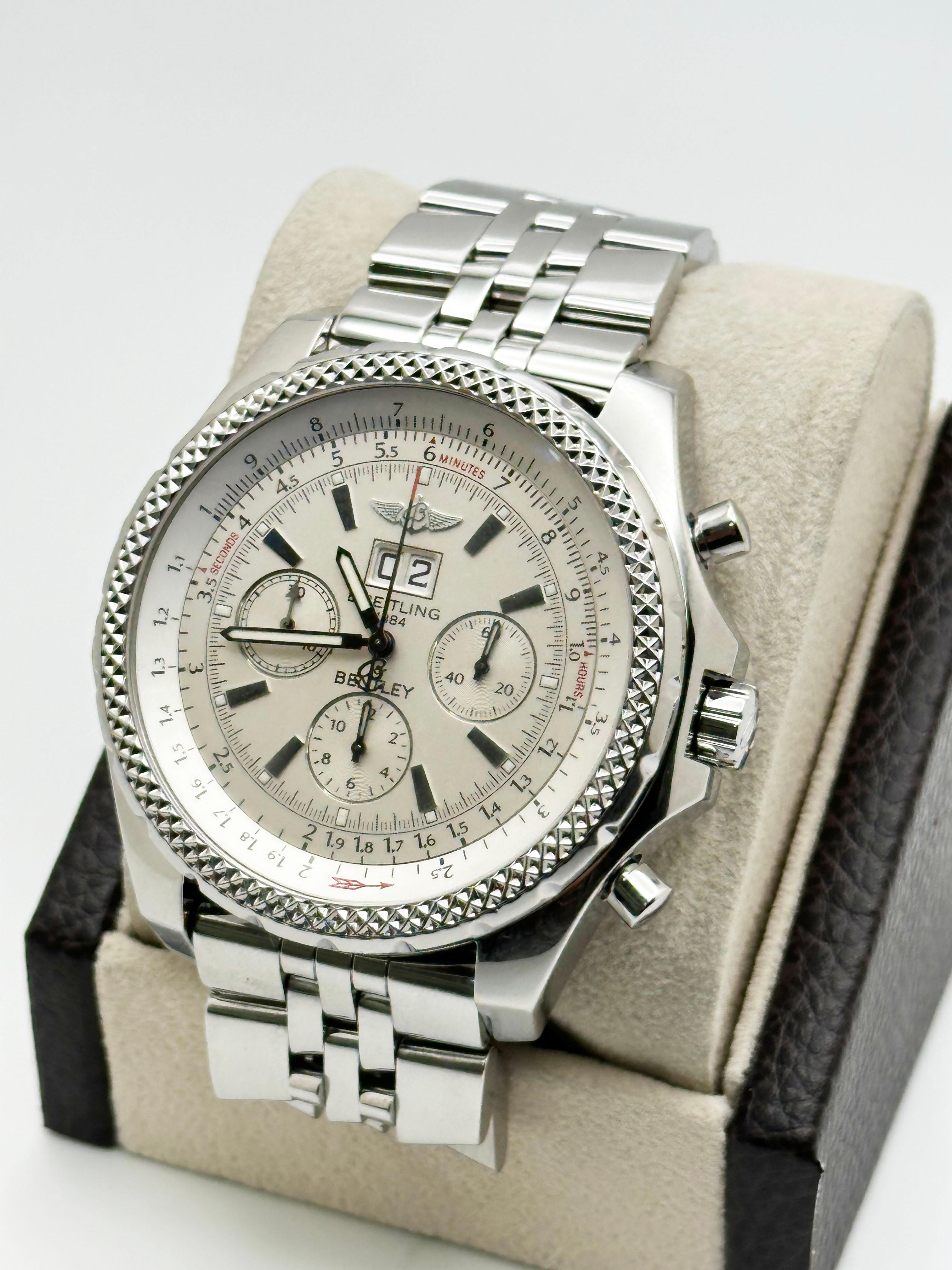 Breitling Bentley 6.75 A44362 Edelstahl 48mm für Damen oder Herren im Angebot