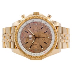 Breitling Bentley 6.75 Chronograph H44362 With Box 18k Rose Gold 48mm