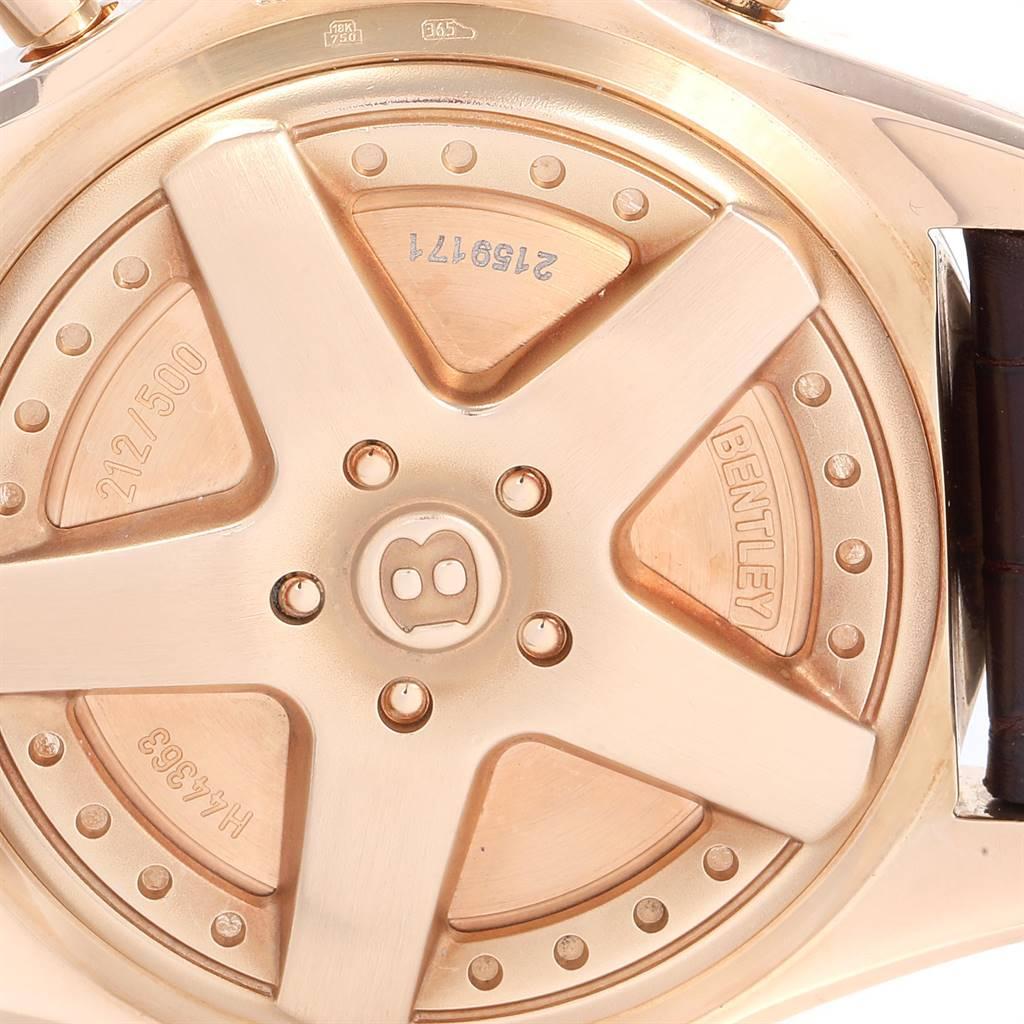 Breitling Bentley 6.75 Rose Gold Limited Edition Men's Watch H44363 For Sale 1