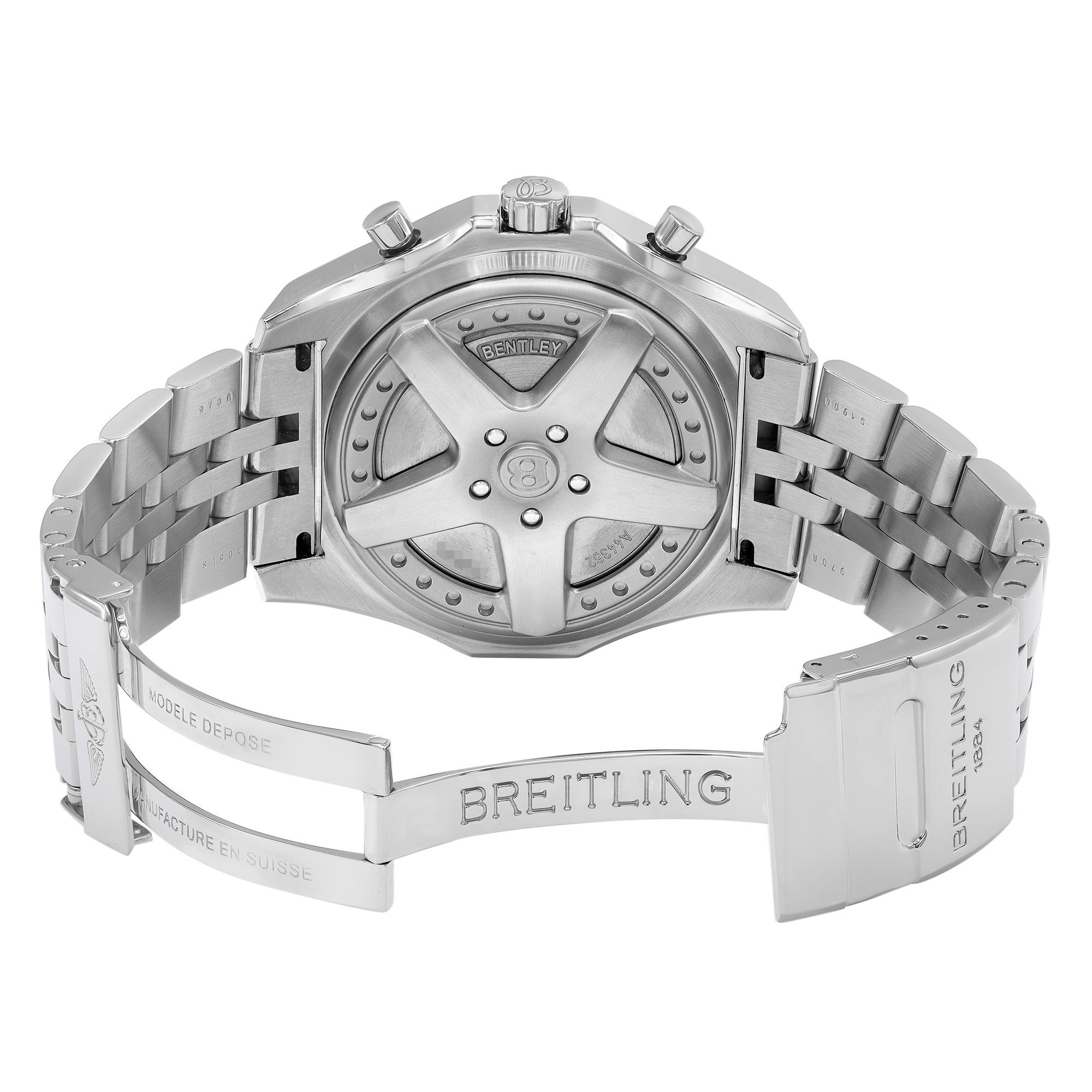 Breitling Bentley 6.75 Stahl Braunes Zifferblatt Automatische Herrenuhr A4436212/Q504-970A 2