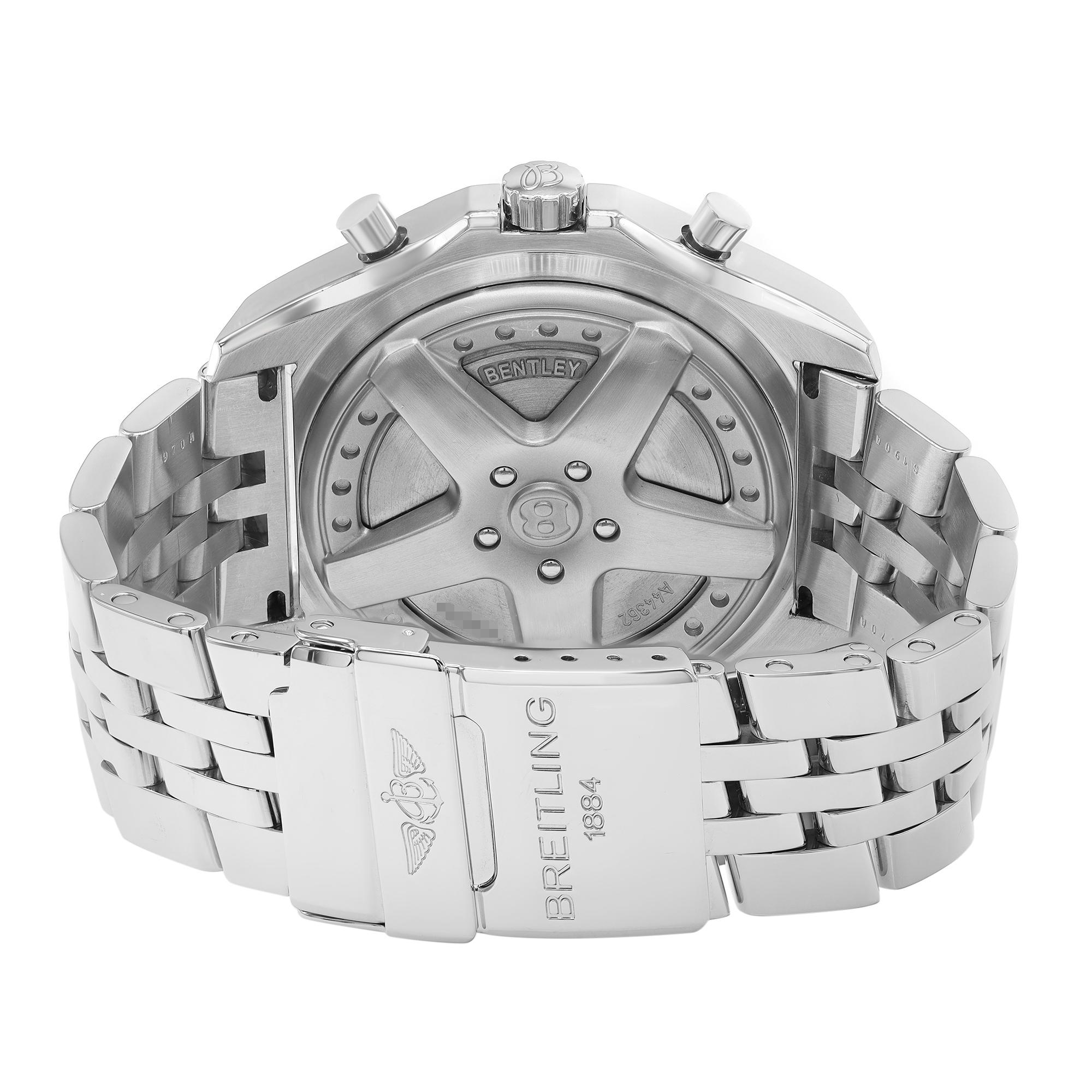 Breitling Bentley 6.75 Stahl Braunes Zifferblatt Automatische Herrenuhr A4436212/Q504-970A 3
