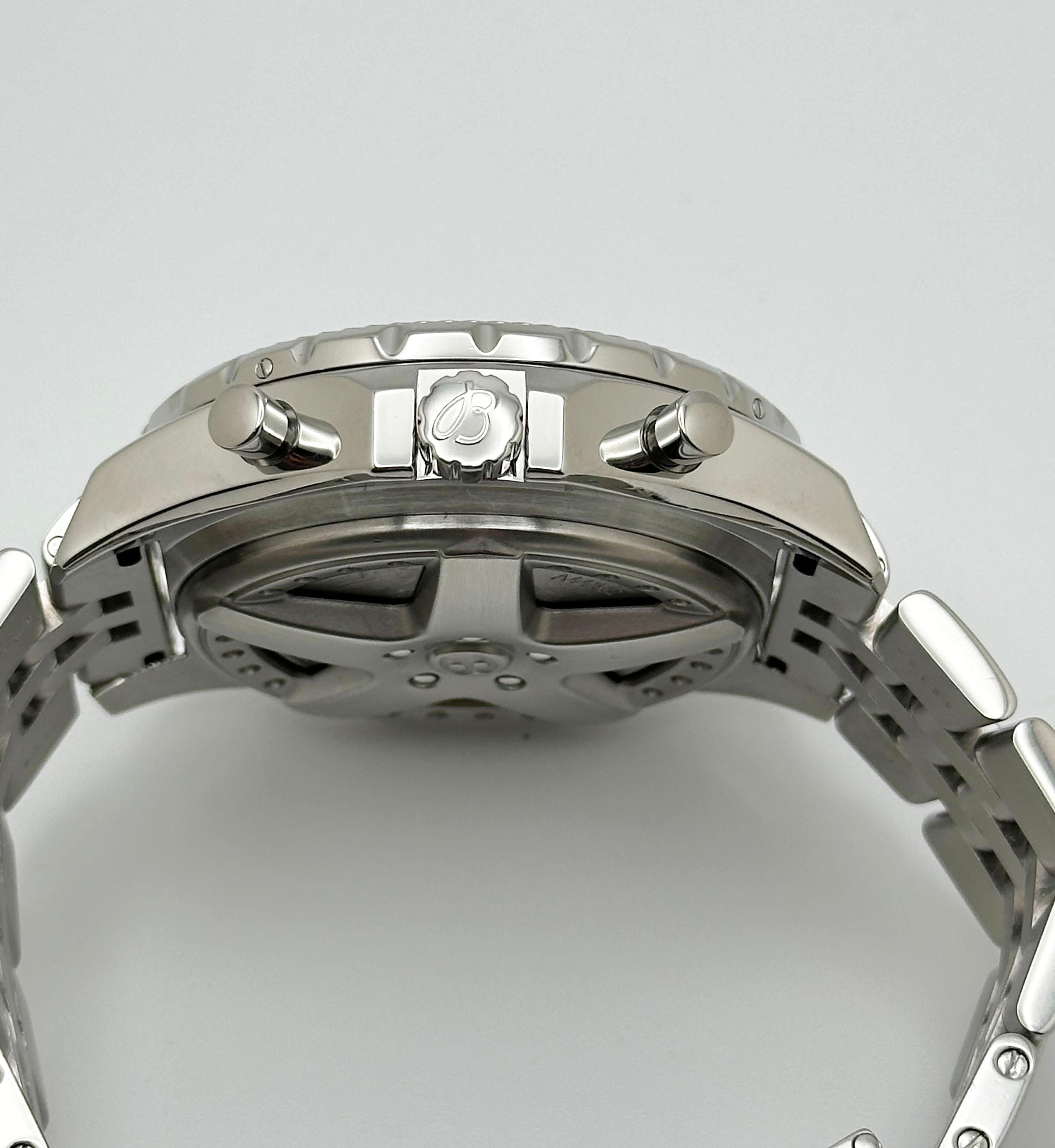 Breitling Bentley A44362 Silver Dial Stainless Steel 48mm Box Paper 2006 For Sale 6