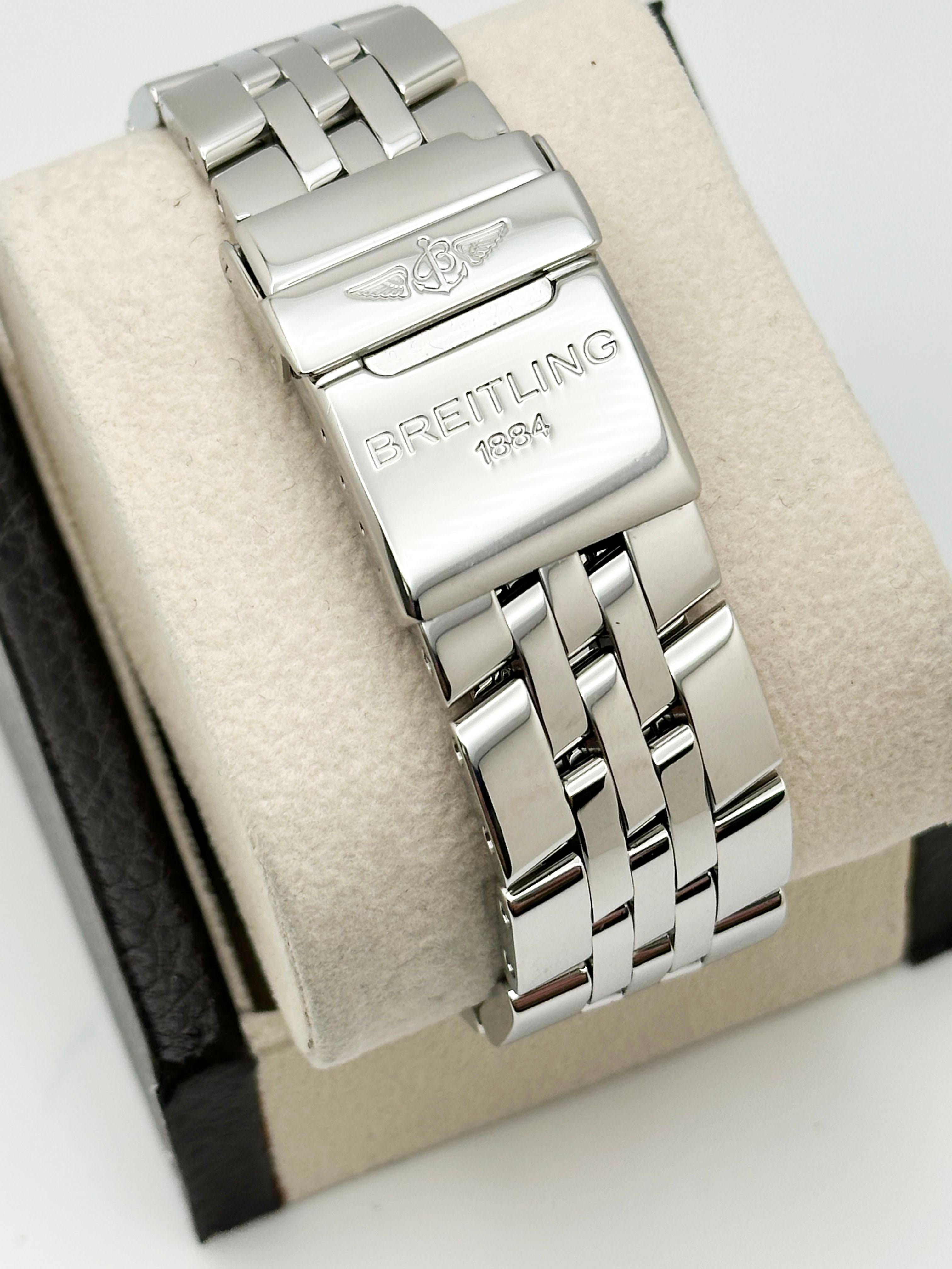 Breitling Bentley A44362 Silver Dial Stainless Steel 48mm Box Paper 2006 For Sale 4
