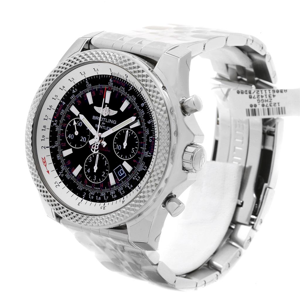 Breitling Bentley B06 Black Dial Chronograph Men's Watch AB0611 Unworn For  Sale at 1stDibs