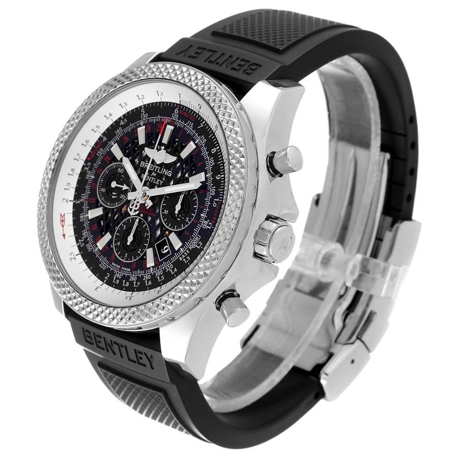 Breitling Bentley B06 Schwarzes Zifferblatt Chronograph Stahl Herrenuhr AB0611 Box Papiere im Angebot 1
