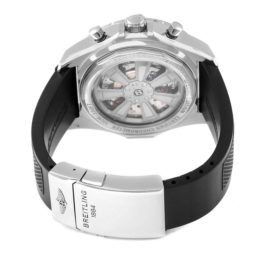 Breitling Bentley B06 Schwarzes Zifferblatt Chronograph Stahl Herrenuhr AB0611 Box Papiere im Angebot 5