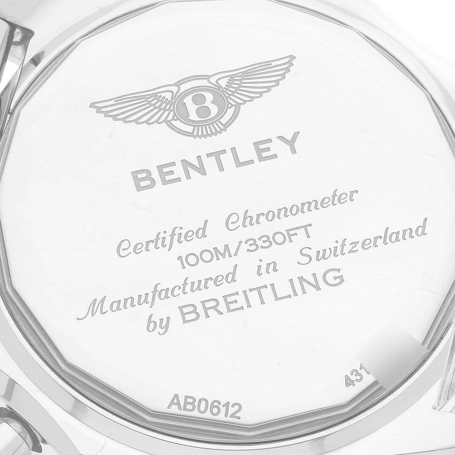 Breitling Bentley B06 Chronograph-Uhr mit schwarzem Zifferblatt Ab0612 Boxkarte im Angebot 4