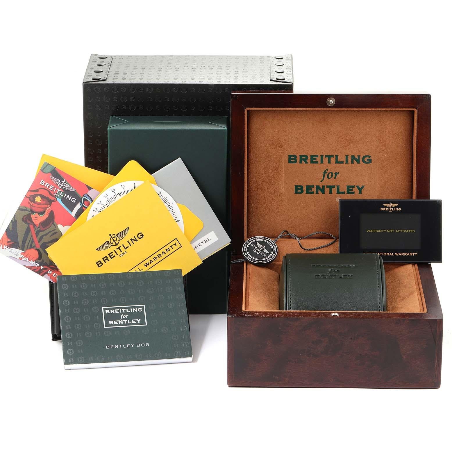 Breitling Bentley B06 Rose Gold Black Dial Men s Watch RB0612 Box