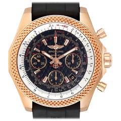 Breitling Bentley B06 Rose Gold Black Dial Men's Watch RB0612 Box Papers