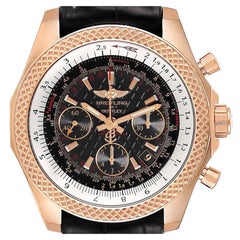 Breitling Bentley B06 Rose Gold Black Dial Mens Watch RB0612