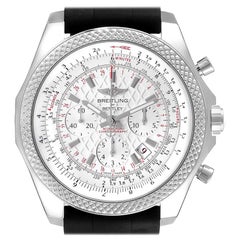 Breitling Bentley B06 Silver Dial Black Rubber Strap Watch AB0611 Box Card
