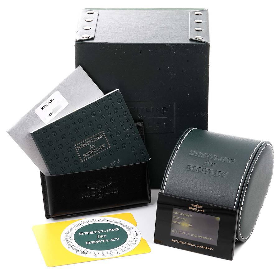 Breitling Bentley B06 Silver Dial Chronograph Watch AB0612 Box Papers For Sale 7