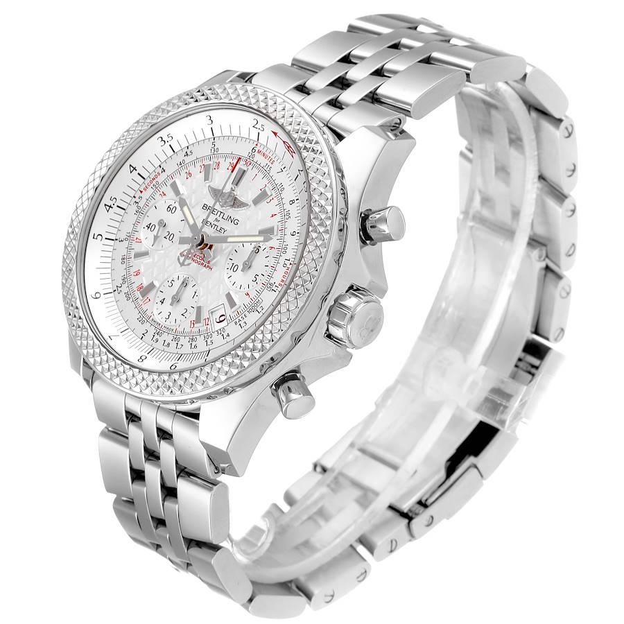 Men's Breitling Bentley B06 Silver Dial Chronograph Watch AB0612 Box Papers For Sale