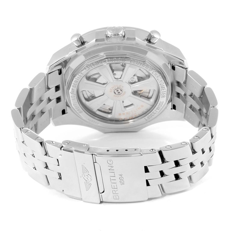 Breitling Bentley Barnato Steel Men S Watch A25368 Box