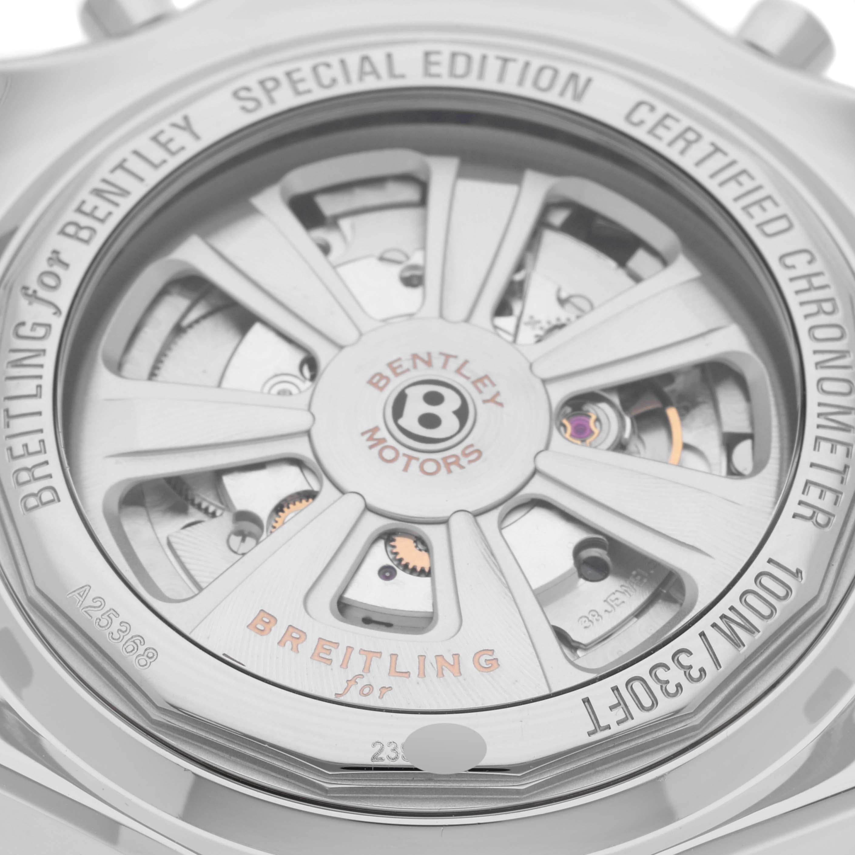 Breitling Bentley Barnato 49mm Steel Mens Watch A25368 Box Papers 4