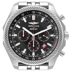 Breitling Bentley Barnato Steel Mens Watch A25368 Box Papers