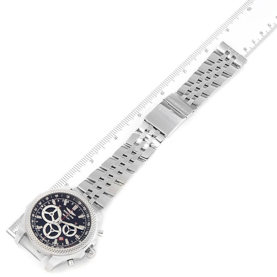 Breitling Bentley Barnato Racing Schwarzes Zifferblatt Herrenuhr A25366 Papiere im Angebot 6