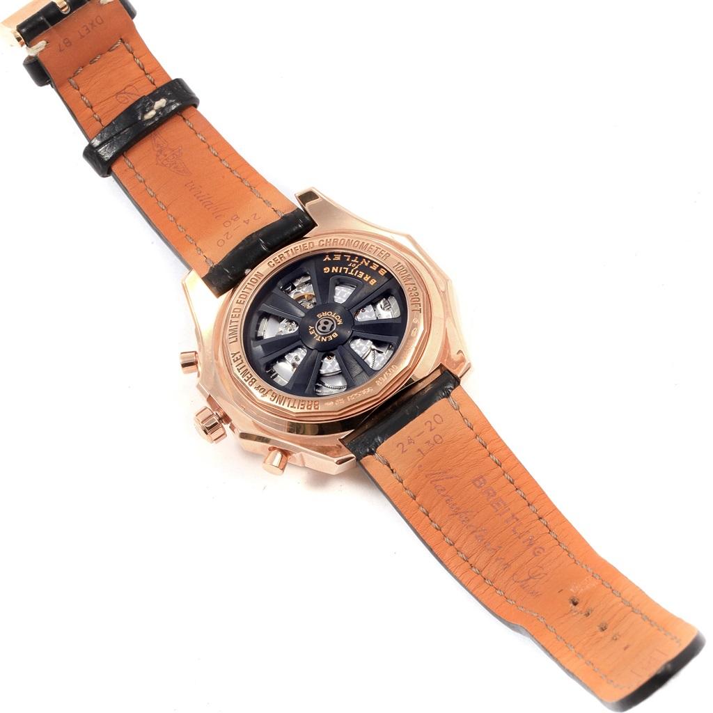 Breitling Bentley Barnato Racing Roségold Limitierte Auflage Uhr R25366 im Angebot 1