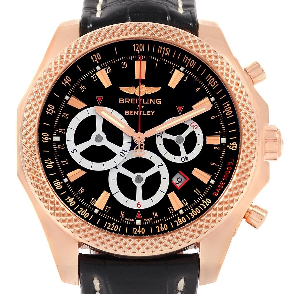 Breitling Bentley Barnato Racing Roségold Limitierte Auflage Uhr R25366 im Angebot 2