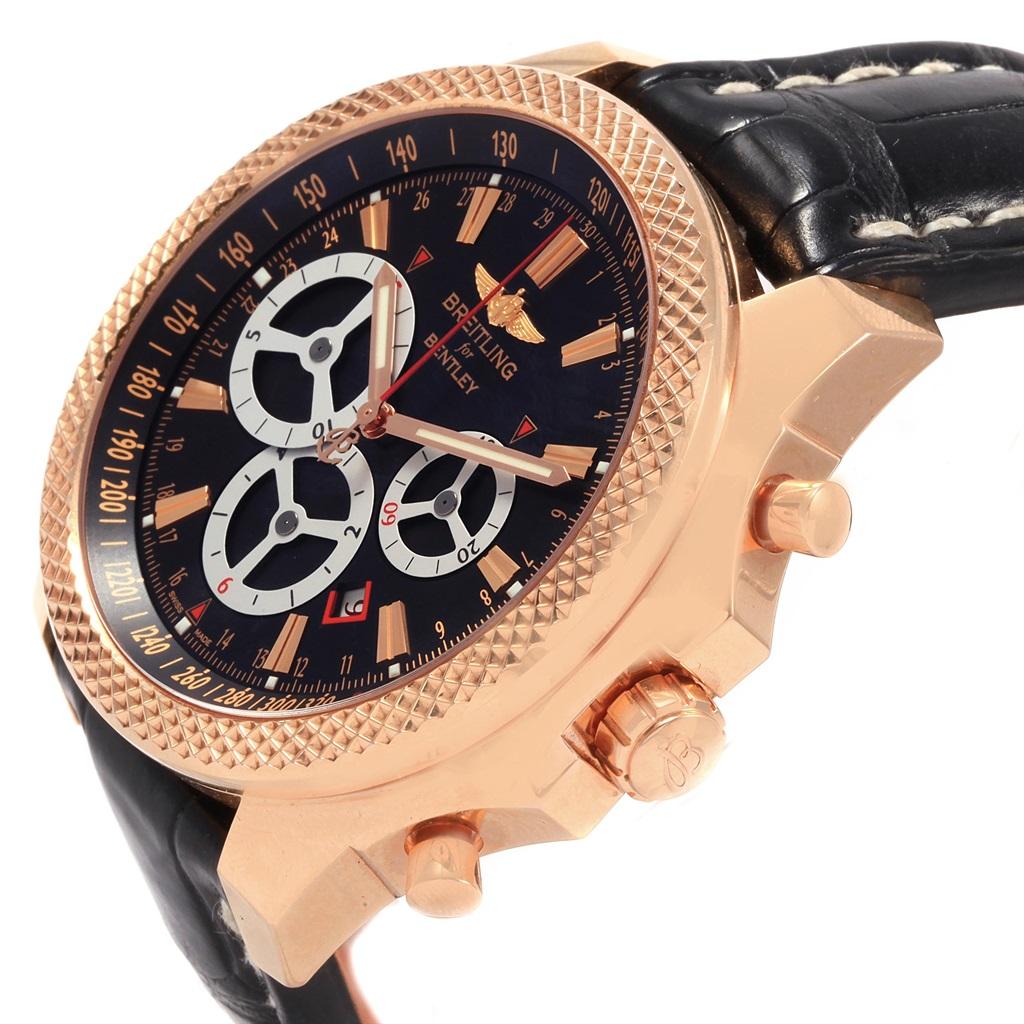 Breitling Bentley Barnato Racing Roségold Limitierte Auflage Uhr R25366 im Angebot 4