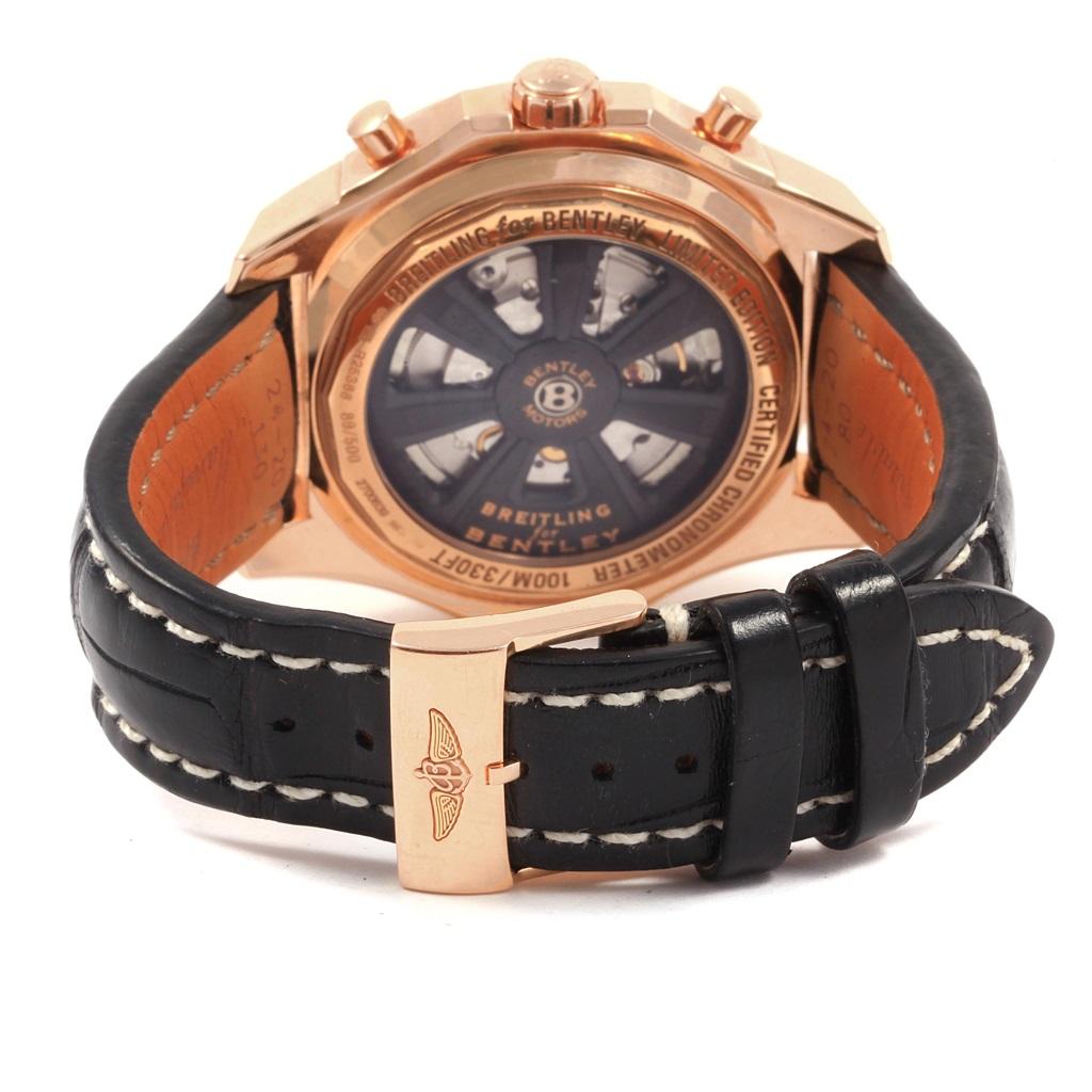 Breitling Bentley Barnato Racing Roségold Limitierte Auflage Uhr R25366 im Angebot 5