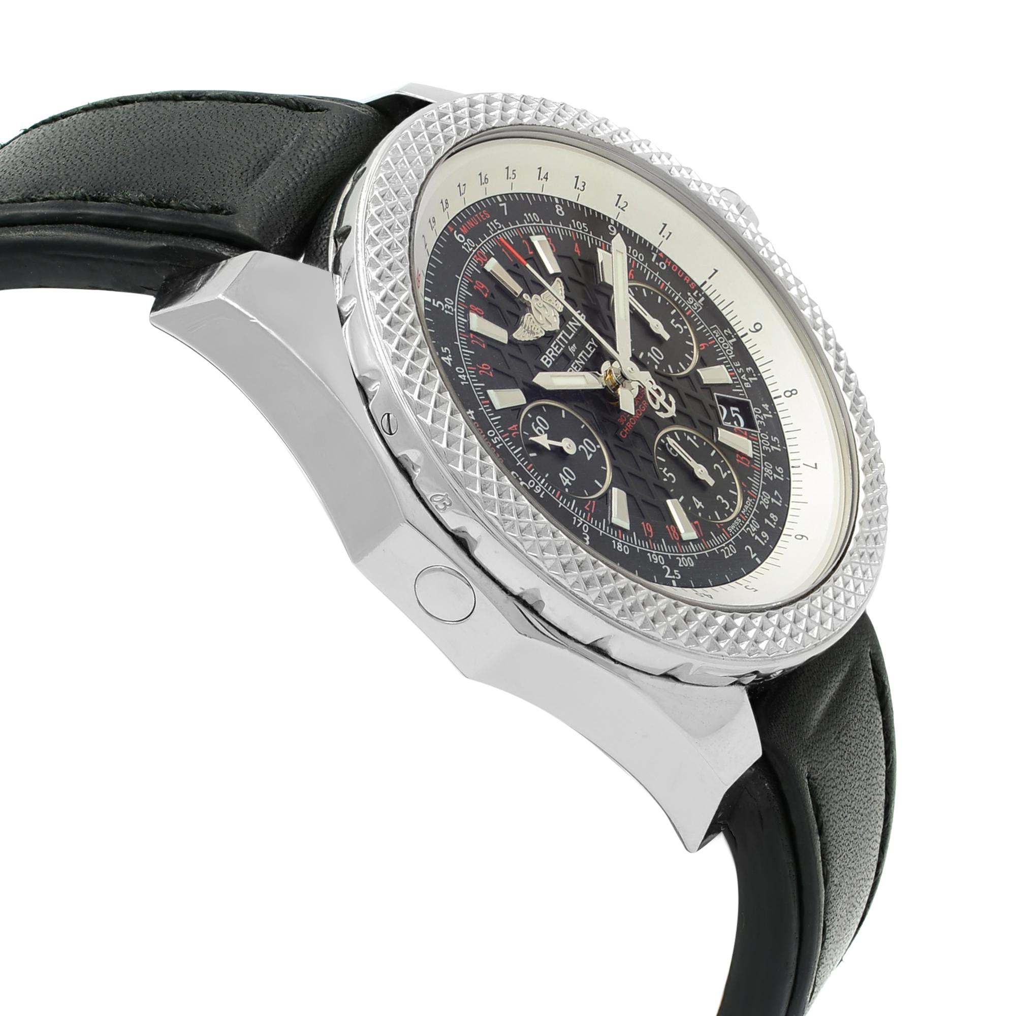 Breitling Bentley Black Dial Steel Automatic Men's Watch AB061221/BD93-480X 1