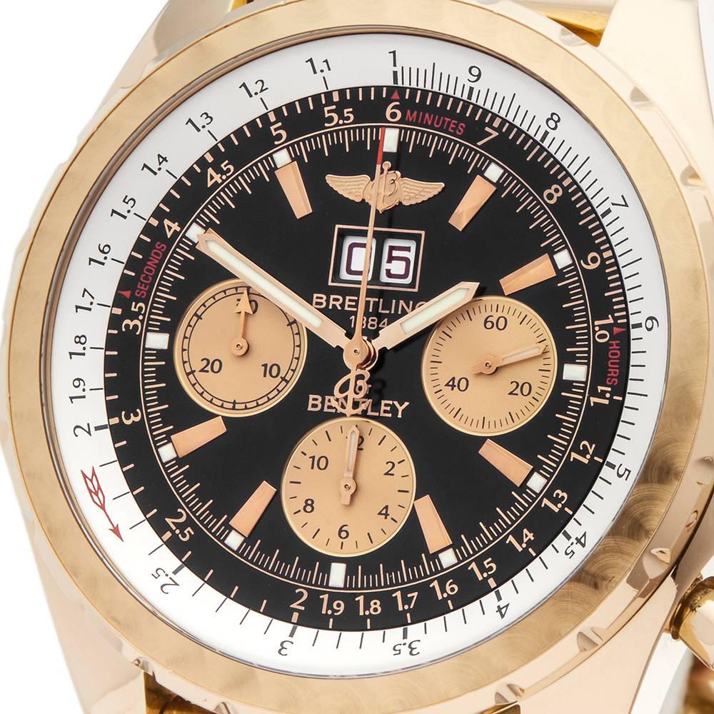 breitling bentley 18k gold watch