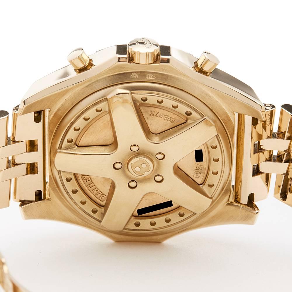 Breitling Bentley Chronograph 18 Karat Yellow Gold Men’s H44363 1