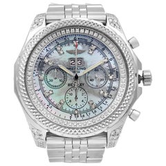 Breitling Bentley Custom Diamonds Approx 1.7 Carat Automatic Men’s Watch A44362