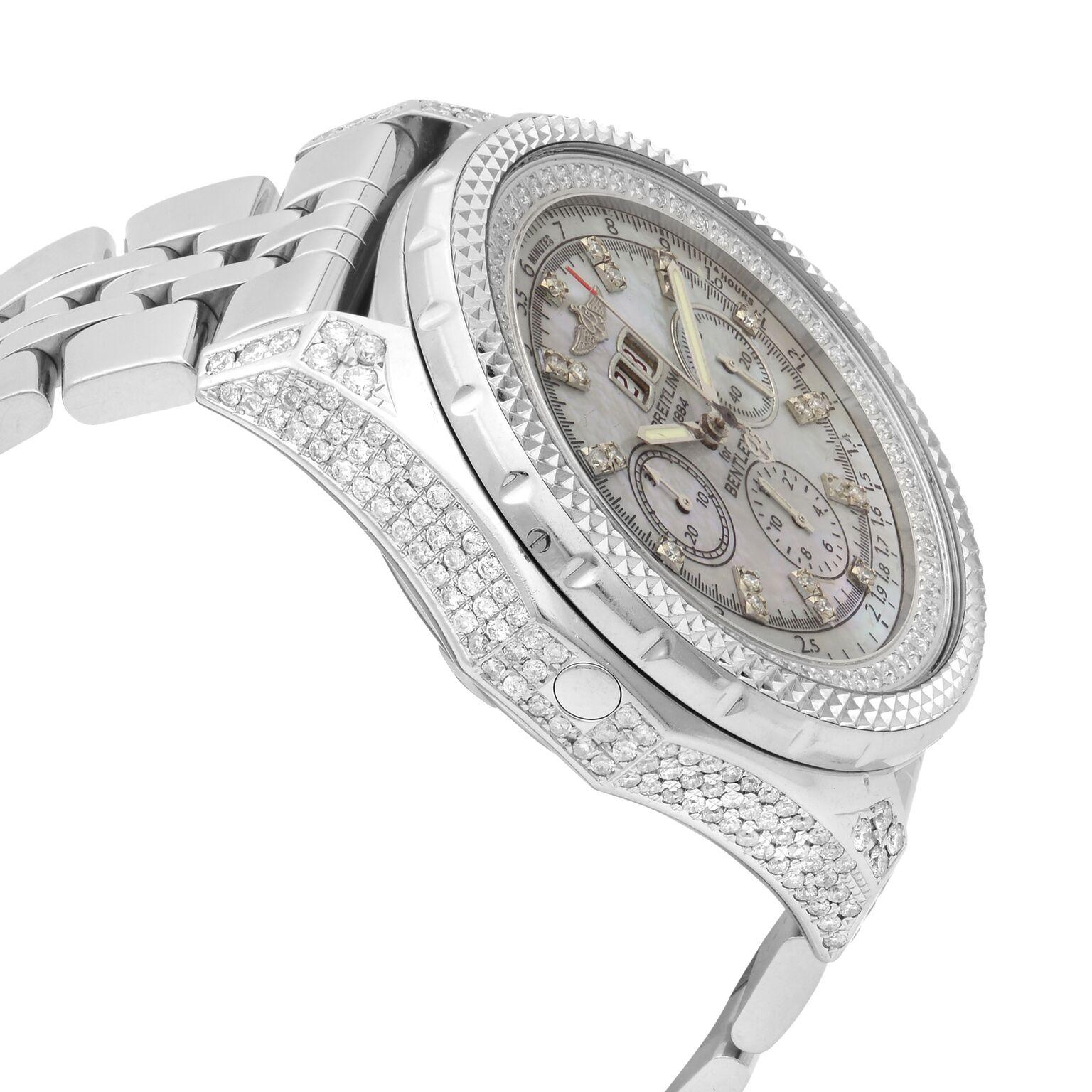 breitling bentley diamond watch