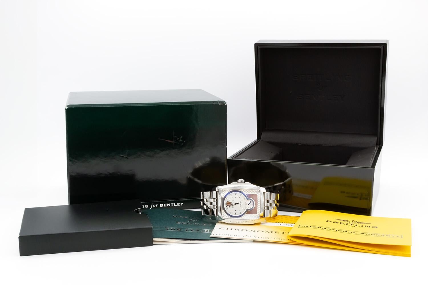 Breitling Bentley Flying B Jump Hour Automatic Stainless Steel Watch A28362 BNP 3