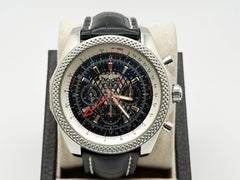 Breitling Bentley GMT B04 AB0431 Stainless Steel Leather Strap 49mm