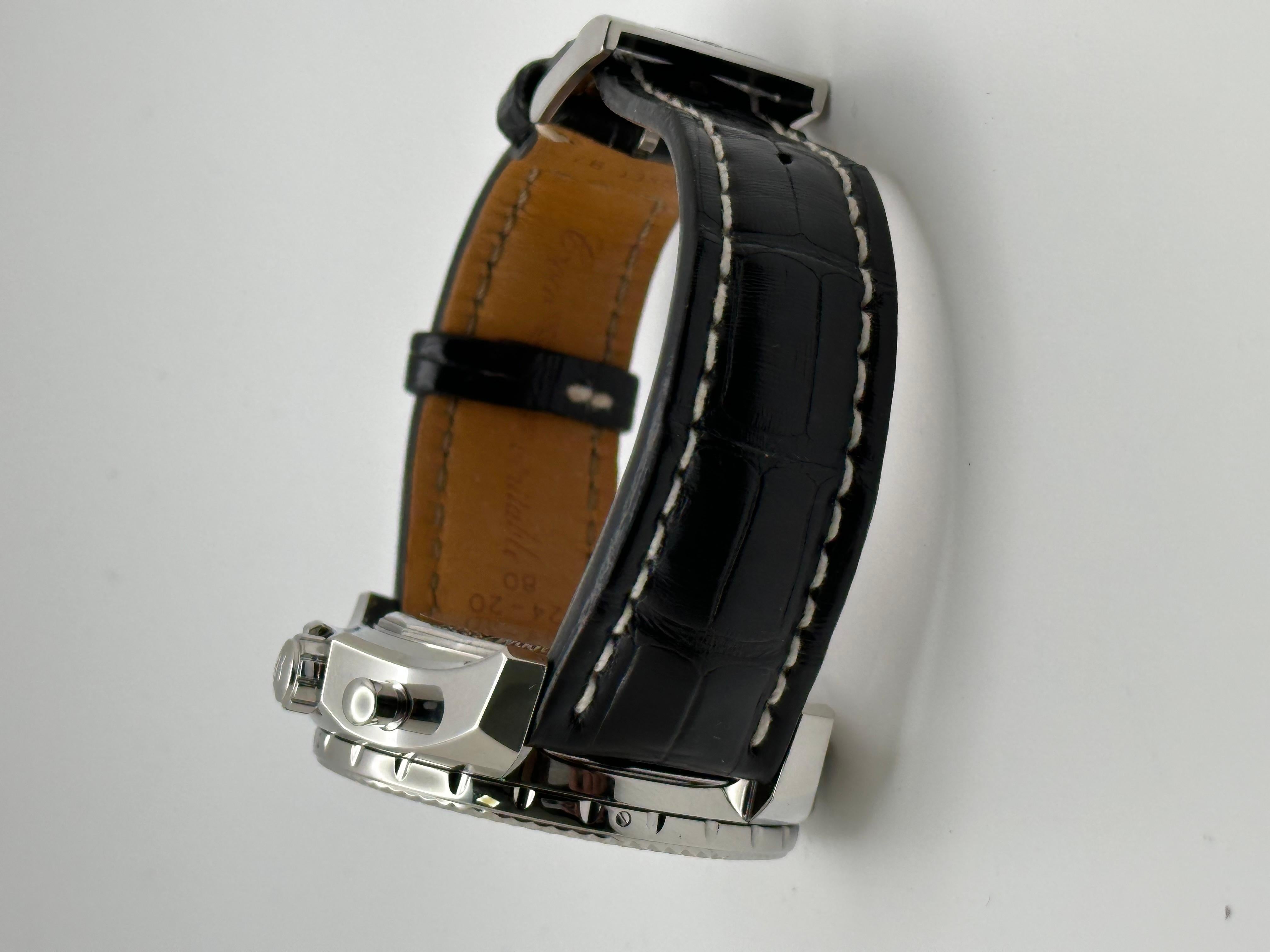 Breitling Bentleys GMT B04 AB0431 Cinturino in pelle in acciaio inossidabile 49mm in vendita 4