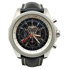 Breitling Bentley GMT B04 AB0431 Stainless Steel Leather Strap 49mm