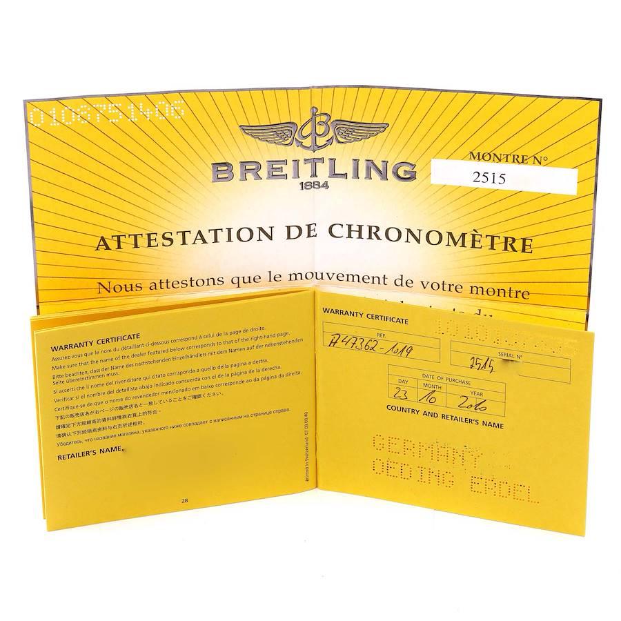 Breitling Bentley GMT Black Dial Steel Mens Watch A47362 Box Papers 1