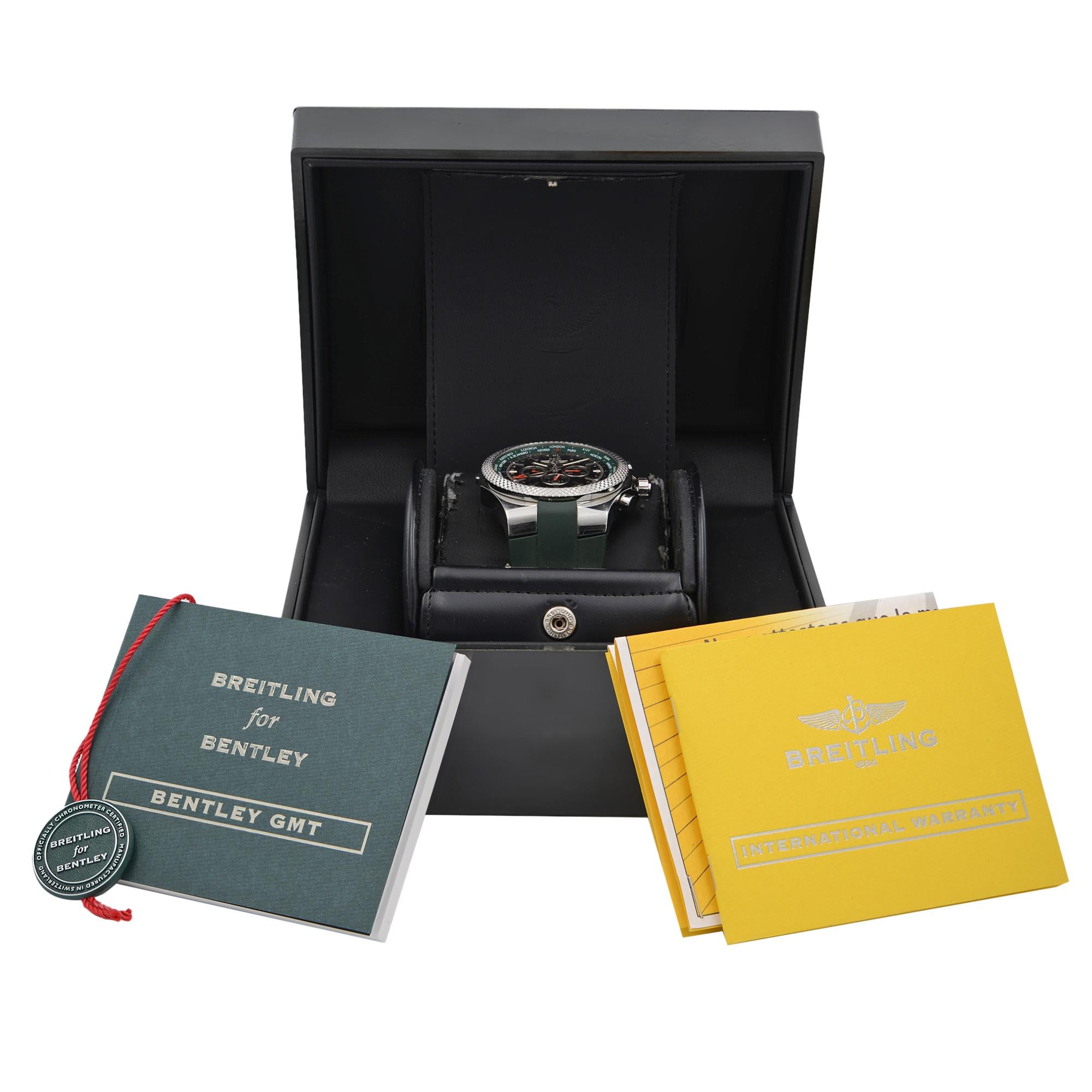 Men's Breitling Bentley GMT British Racing Green Limited Edition A47362S4.B919-214S