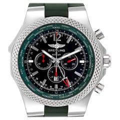 Breitling Bentley GMT Green Strap Limited Edition Watch A47362 Box Papers