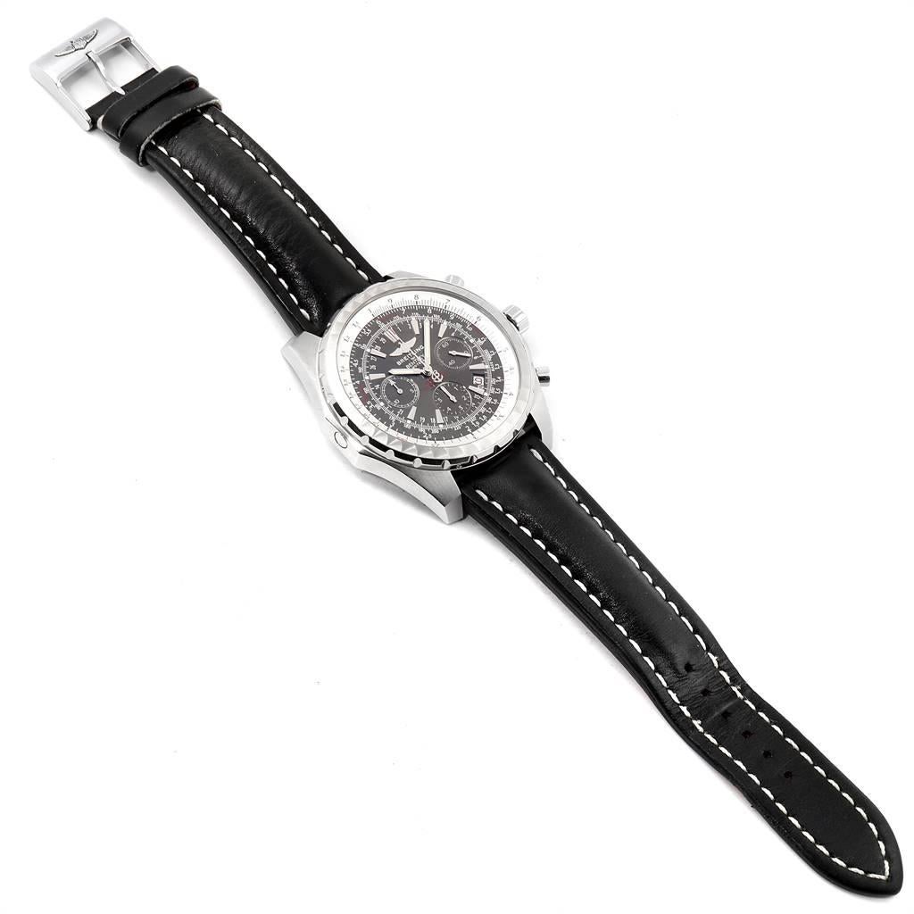 Breitling Bentley Grey Dial Chronograph Steel Men's Watch A25362 6