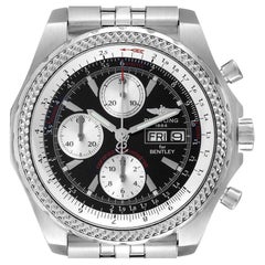 Breitling Bentley GT Black Dial Steel Mens Watch A13363 Papers